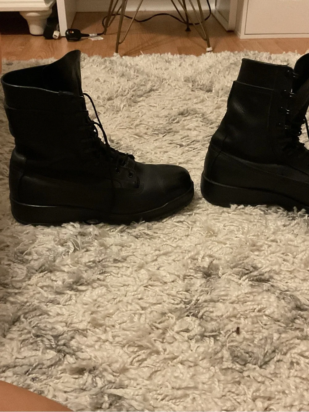 Vibram Men's Black Lace-Up Tactical Boots